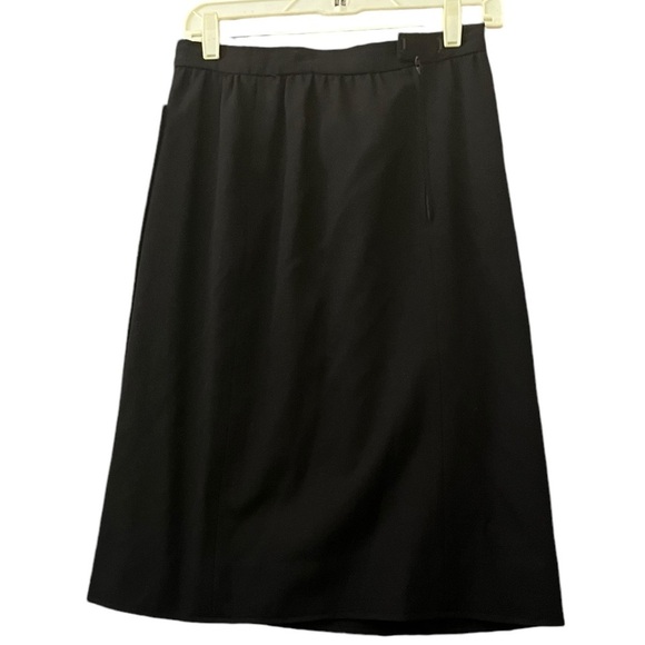 DALTON Vintage 1950/60s 100% Virgin Wool Black skirt  Size 12 - Picture 2 of 8